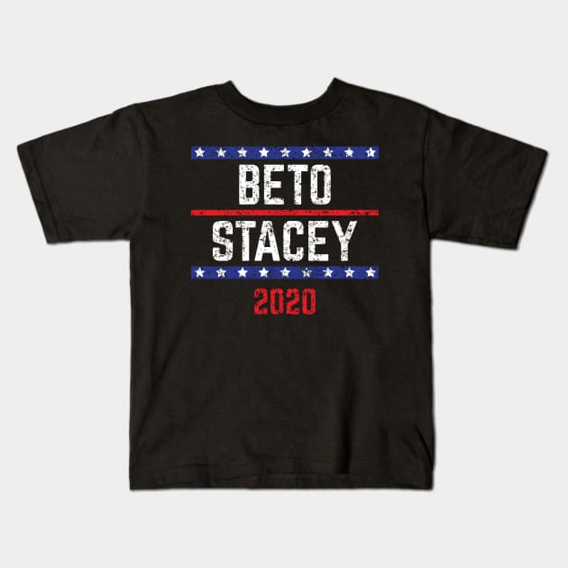 Beto O'Rourke and Stacey Abrams on the one ticket? Dare to dream. Presidential race 2020 Distressed text Kids T-Shirt by YourGoods